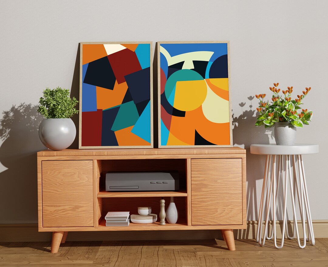 Abstract Digital Wall Painting, Printable Abstract Wall Painting