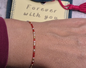 Personalisierte Morse-Code-Armband | Geheime Nachricht Schmuck | Für immer mit dir Geschenk | Freundschafts Armband für Sie