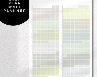 Väggkalender 2027: Årskalender i korthet (utskrivbar PDF, digital nedladdning)