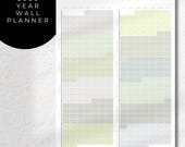2026 Wall Planner: Year At A Glance Calendar (Printable PDF, Digital Download)