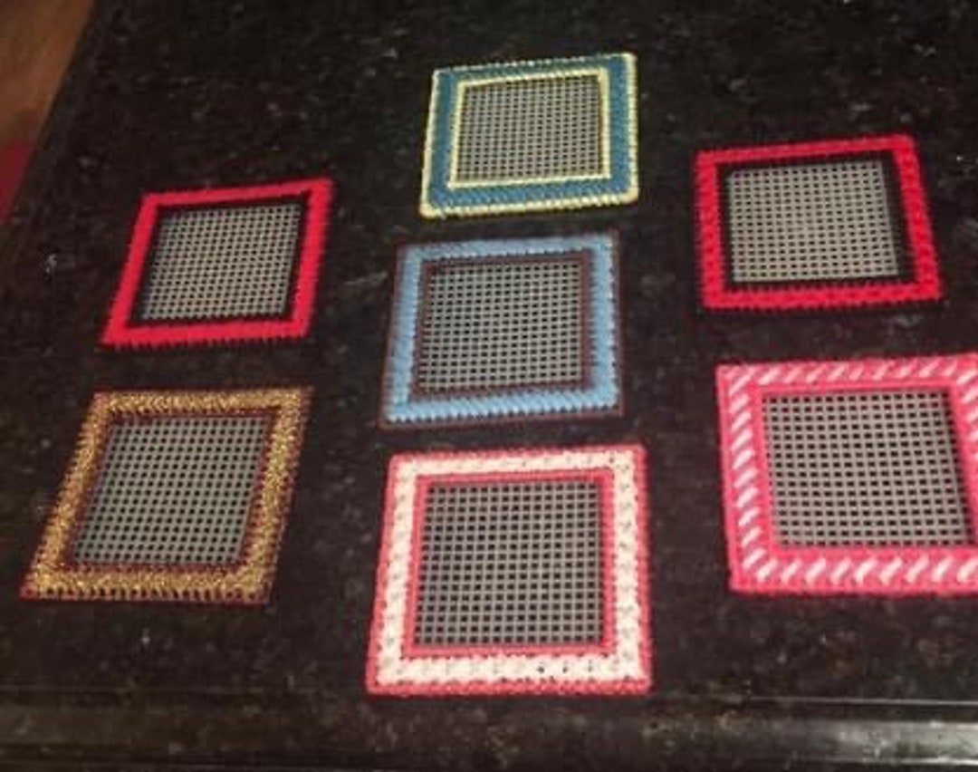 Plastic Canvas Photo Frame Etsy