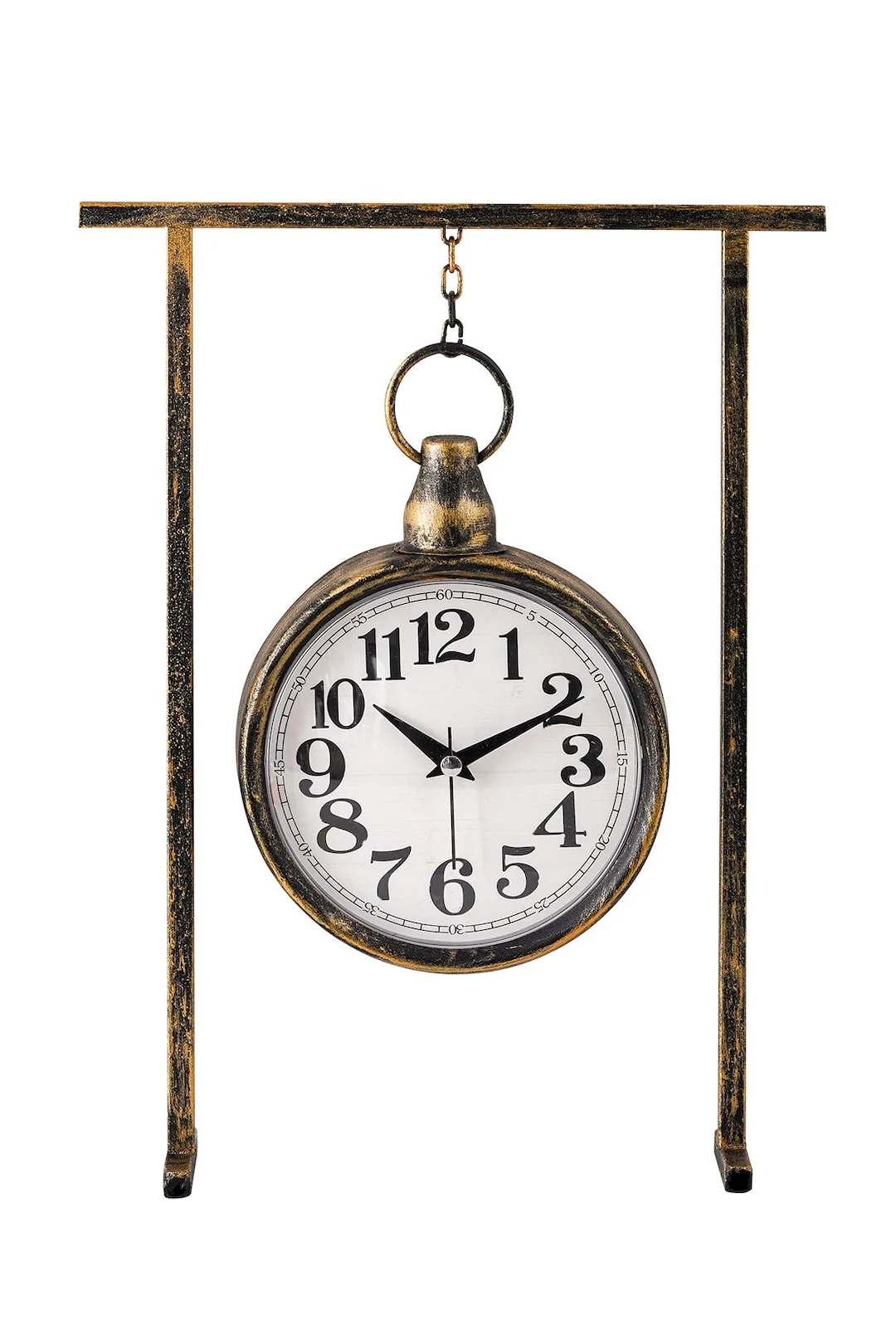 Decorative Metal Table Clock, Elegant and Functional Desktop Clock ...