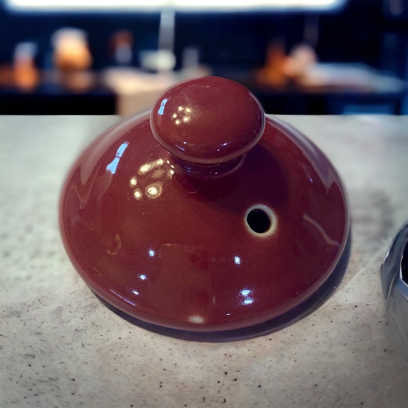 Vintage Hall Mccormick 1940's Old Rose Burgundy Teapot Etsy