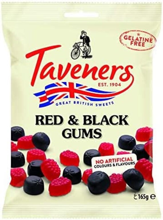 Ejendomsret ambition komfortabel Taveners Red & Black Gums 165g Raspberry and Blackcurrant - Etsy