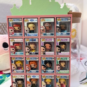 Funko Bitty Pop Display Shelf – Holds 16 Mini Figures | 3D Printed Collector’s Stand