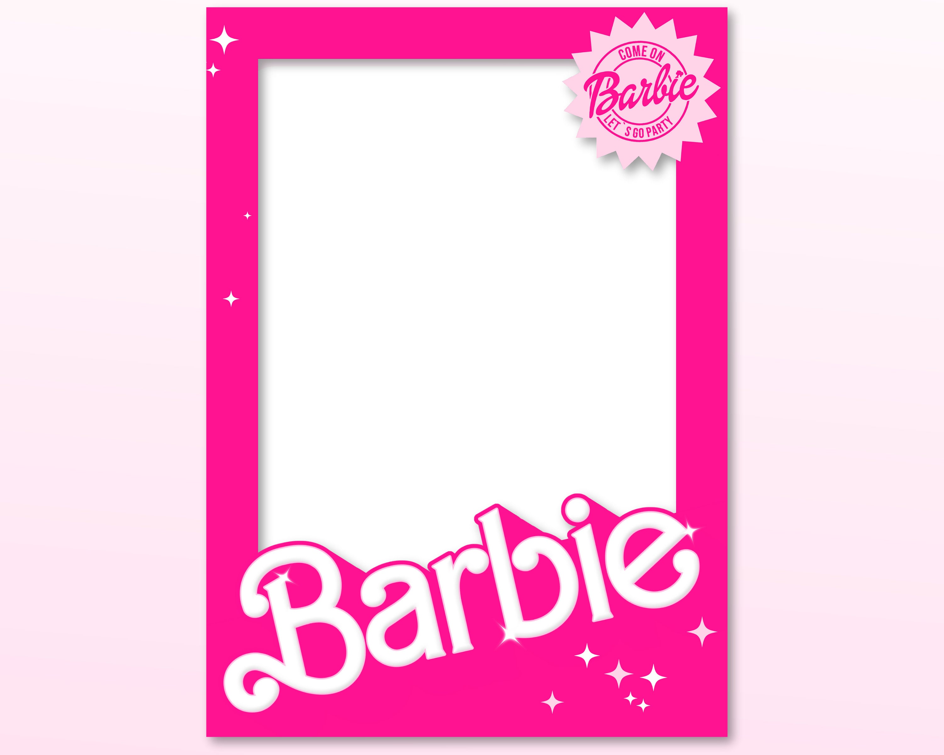 Doll Box Cutout 5x7 Barbie Box Cutout PNG Hot Pink Malibu Etsy UK