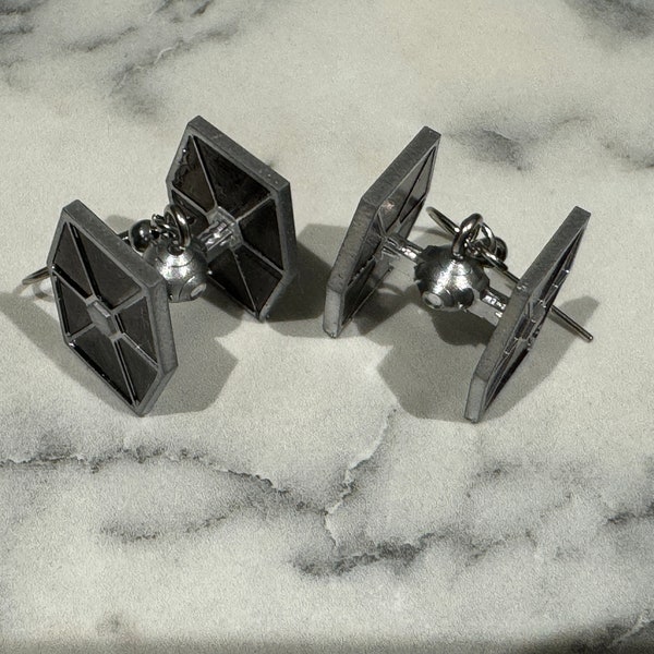 Tie fighter earrings/ Star Wars earrings