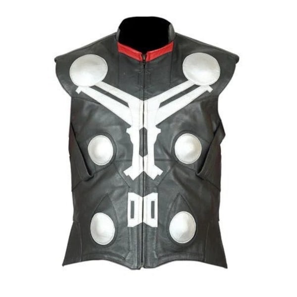 Thor-Inspired Real Leather Vest Avengers Age of Ultron