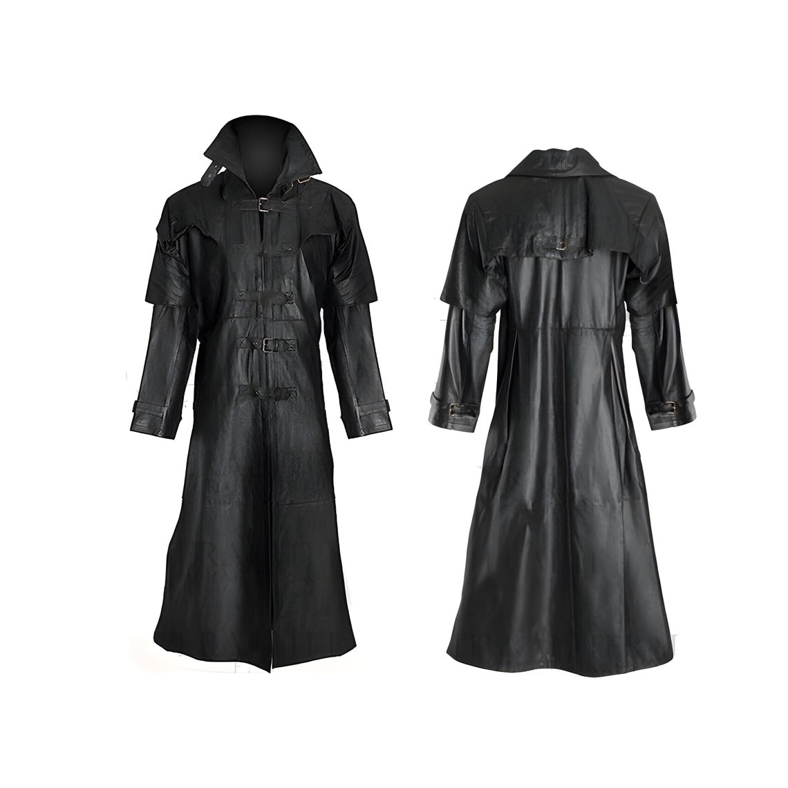 Hugh Jackman Helsing Trench Coat Steampunk Gothic Leather Coat Duster ...