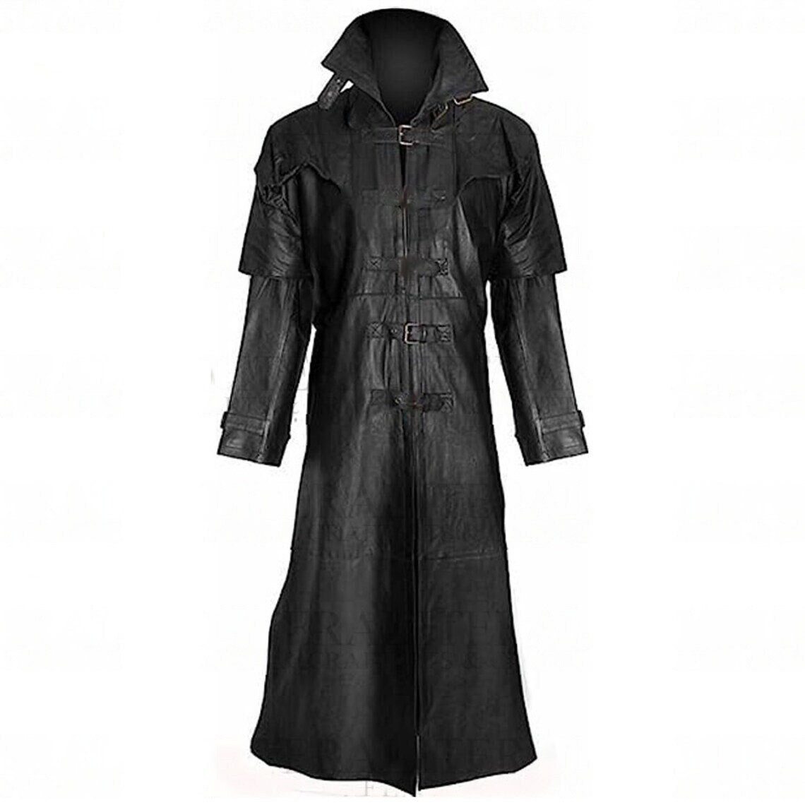 Hugh Jackman Helsing Trench Coat Steampunk Gothic Leather Coat Duster ...