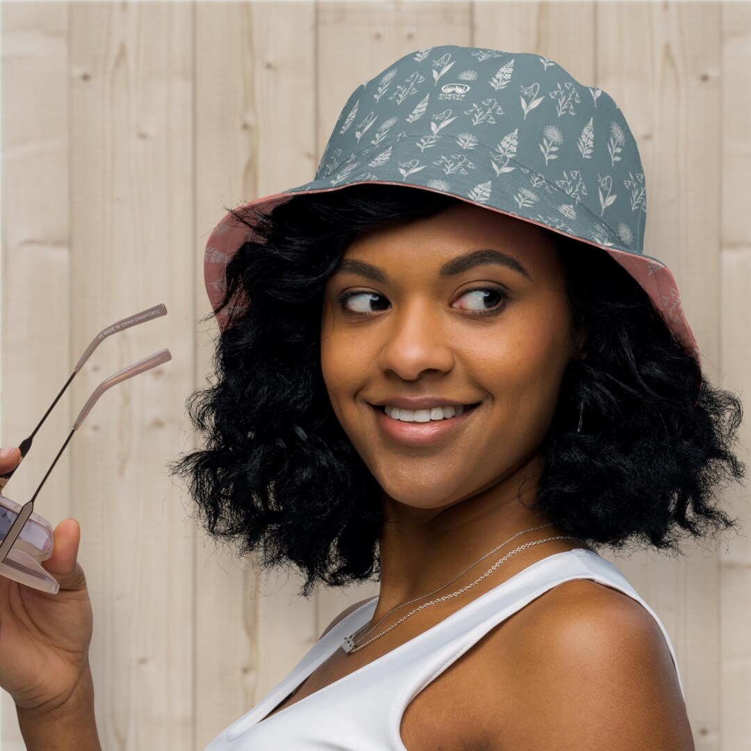 Reversible Bucket Hat – Alpine Wildflower Pattern - Etsy