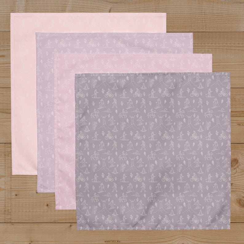 PowderAndPetal Montana Women Adventure Cloth Napkin - Thumbnail 2