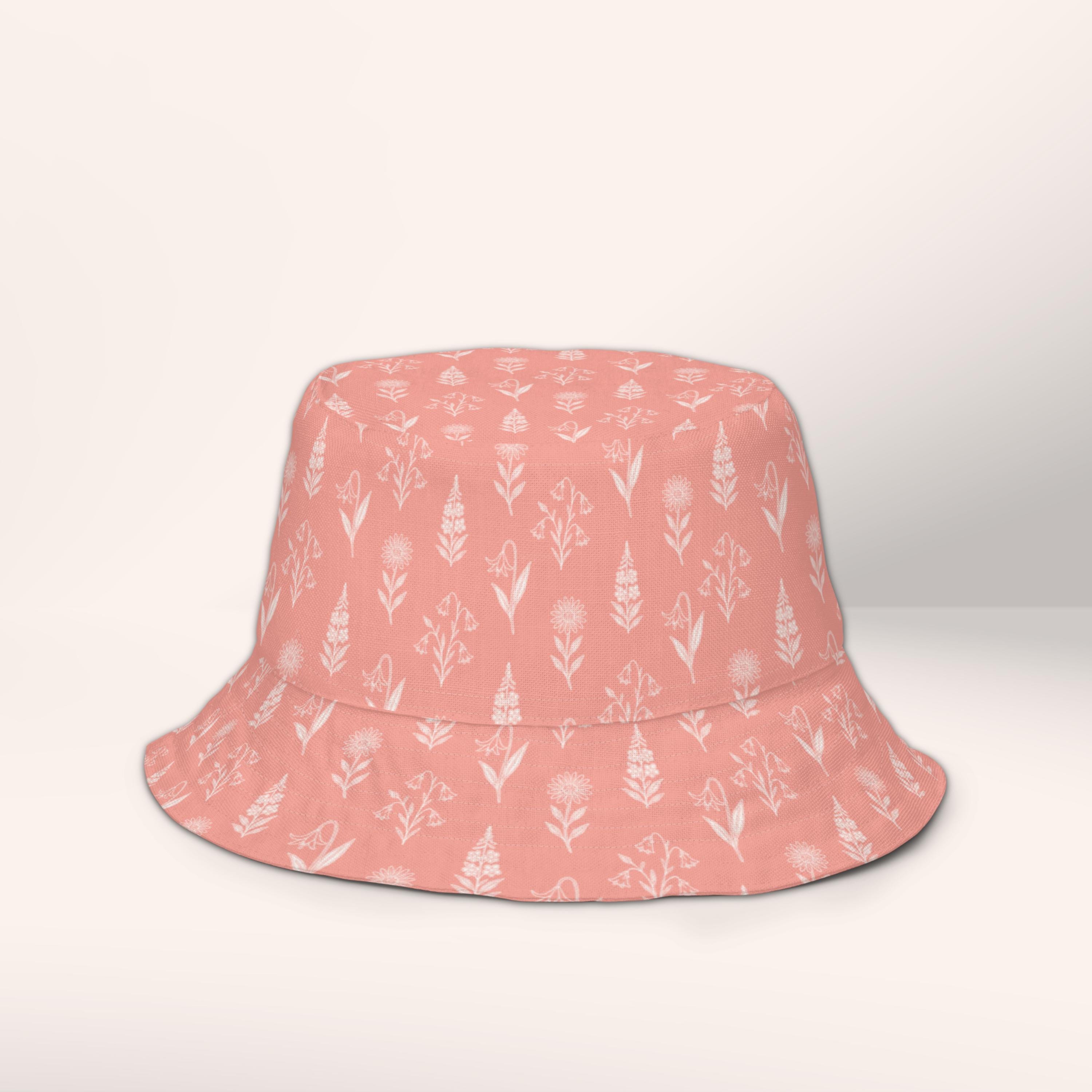 Reversible Wildflower Print Bucket Hat Unisex Sun Protection Foldable Reversible bucket hat | Manatee County Audubon Society main image 3