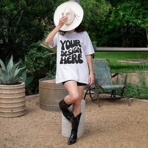 Bella Canvas 3001 TShirt Mockup, White Bella Canvas 3001 Shirt, White Shirt Mockup, Oversized Tee Mockup, Bella Canvas Mockup, Model Mockup