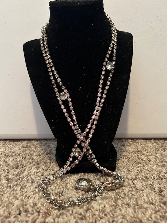 Vintage Rhinestone Belt, Retro Jewelry, Mid Century, Boho  display picture 1