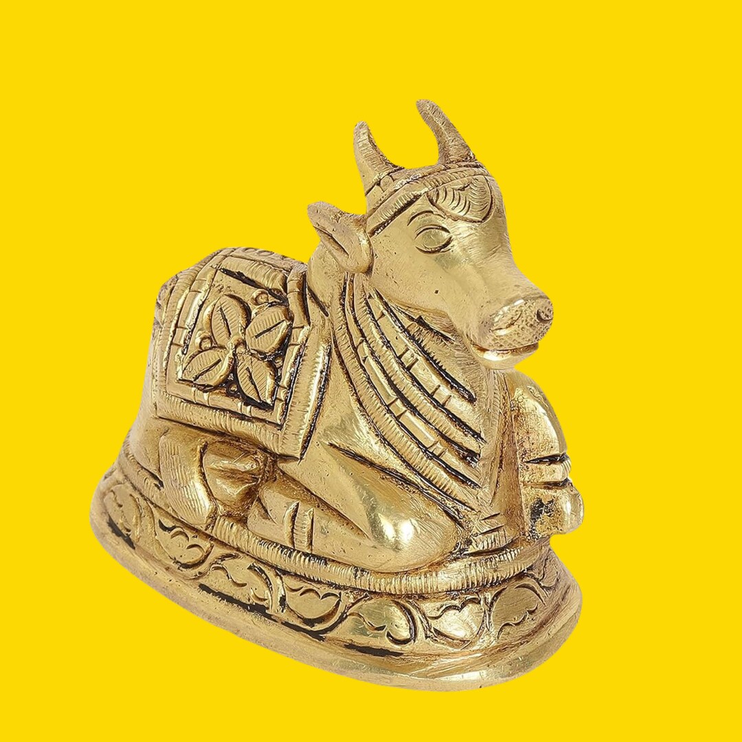 Pure Brass Lord Nandi Idol Nandi Idol for Pooja Home Decor Etsy