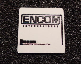 Encom International Corporation Logo Label Decal Case Sticker Badge [473d]