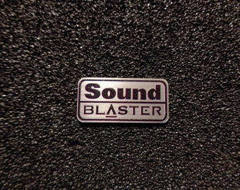 Cretive Sound Blaster Retro PC Logo Label Decal Case Sticker Badge