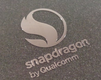Snapdragon by Qualcomm Mobile Label / Aufkleber / Sticker / Badge / Logo metal/chrome [448]