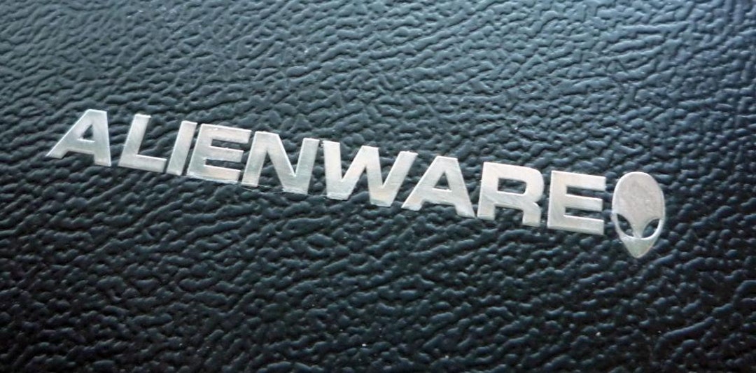 ALIENWARE Label / Aufkleber / Sticker / Badge / Logo 50mm X 6mm 097 ...