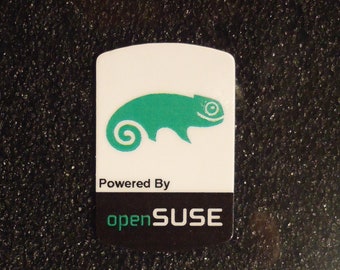 OpenSUSE Label / Aufkleber / Sticker / Badge / Logo 1,9cm x 2,8cm [320]