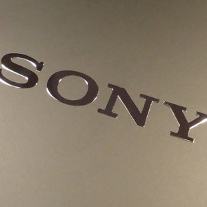 SONY Label / Aufkleber / Sticker / Badge / Logo 50mm x 8mm [074b]