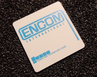 Encom International Corporation Logo Label Decal Case Sticker Badge [473b]