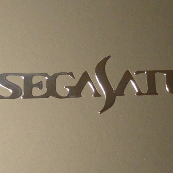 Sega Saturn Label / Aufkleber / Sticker / Badge / Logo 60mm x 11mm [178]