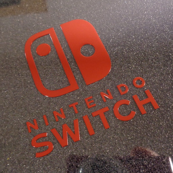 Nintendo Switch Console Label / Aufkleber / Sticker / Badge / Logo 56 x 63mm [464b]