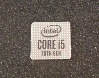 Intel Core i5 10e generatie logo/sticker/badge/label/vinyl 14x14mm [456]