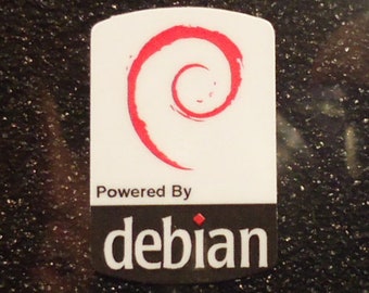 Debian Label / Aufkleber / Sticker / Badge / Logo 1,9cm x 2,8cm [310]