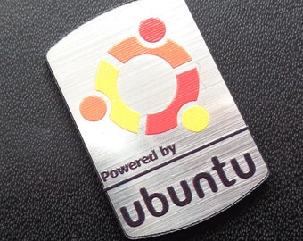 Ubuntu Label / Aufkleber / Sticker / Badge / Logo 1,9cm x 2,8cm [308b]