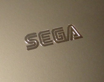 Sega Label / Aufkleber / Sticker / Badge / Logo 19,9mm x 6mm [179]