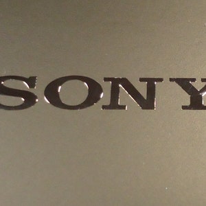 SONY Label / Aufkleber / Sticker / Badge / Logo 30mm x 5mm [074]