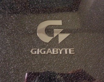 GigaByte Gaming Label / Aufkleber / Sticker / Logo 30 x 29mm [462d]