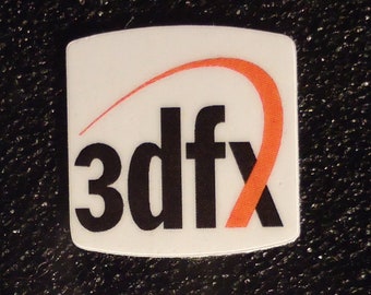 3dfx voodoo Label / Aufkleber / Sticker / Badge / Logo 2cm x 2cm [301]