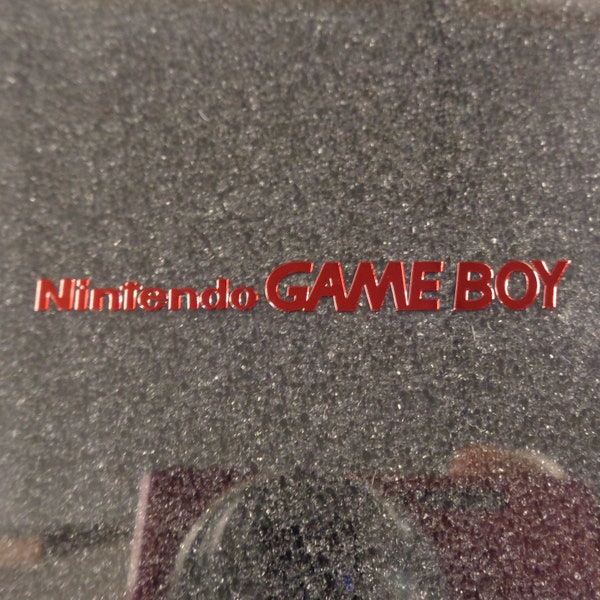 Nintendo GameBoy Red Label / Aufkleber / Sticker / Badge / Logo [162d]