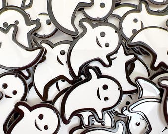 Halloween Ghost Acrylic Charms for Earrings, Keychains | Ghost Charms
