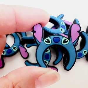Silicone Focal Beads - Blue Alien | Hawaiian Alien Focal Headband Bead