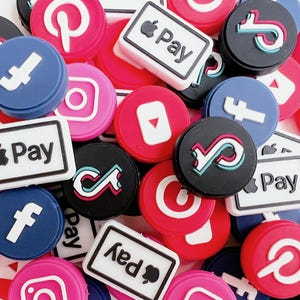 Silikon Fokalperlen | Social Media Apps Schwerpunkte | Influencer Fokals