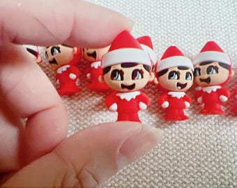 Silikon Fokalperlen | Weihnachtselfe Fokal | Elfen-Fokal 3D