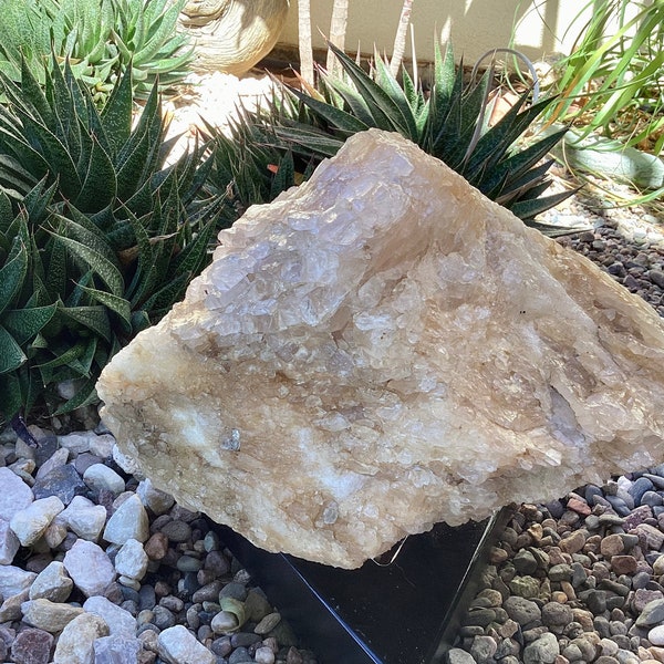 Large white Quartz crystal 19lbs - Quartz crystal rock - Quartz rock - healing stone - natural stone - raw natural stone - home decor -