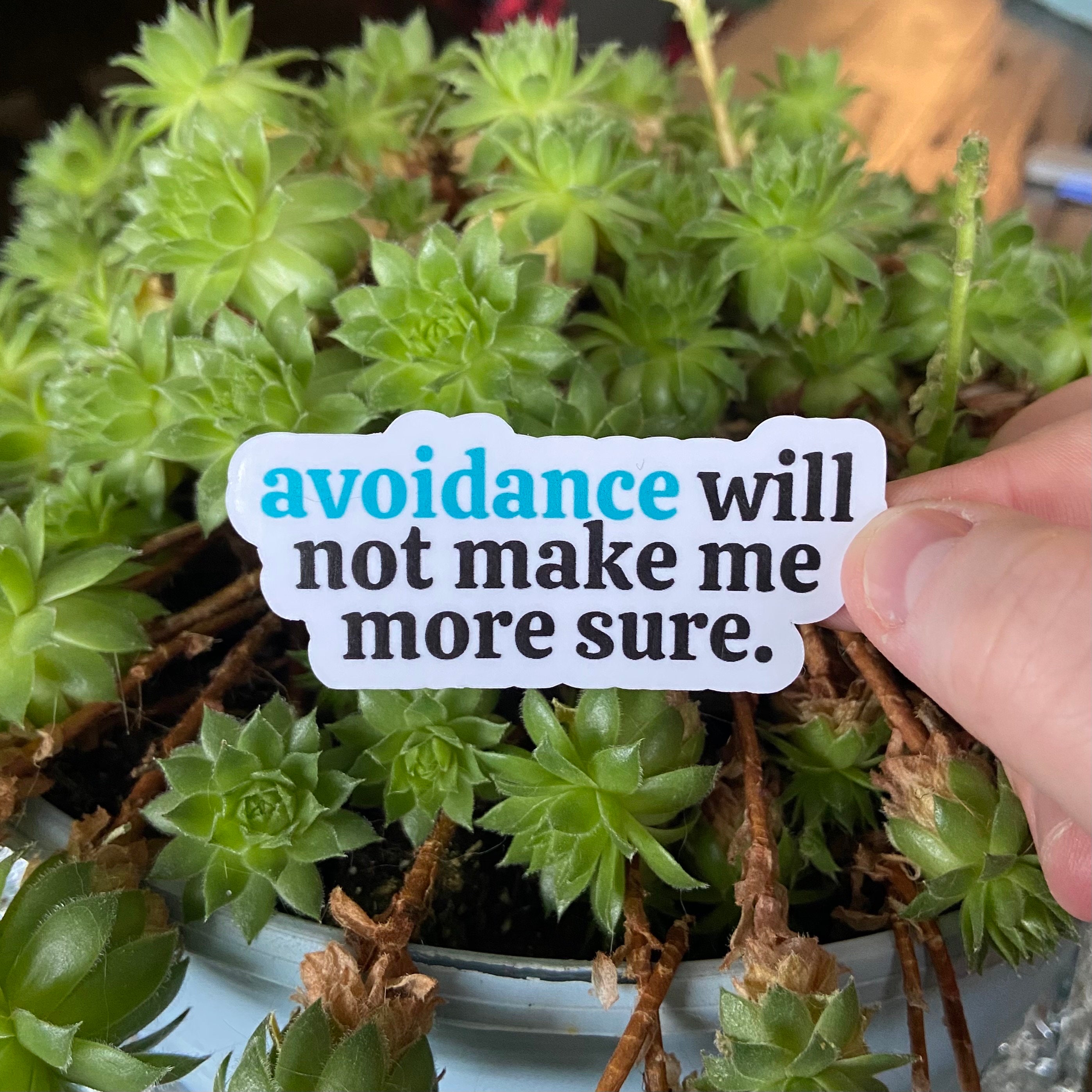 Compulsions Won't Make Me More Sure Sticker -  Handmade, OCD, Mental Health, Awareness, Quote, Positivity, Intrusive Thoughts, Self Reminder