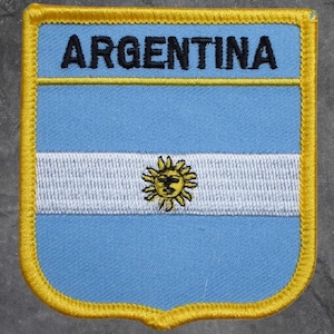Argentina Patch - South America, Argentina Republic, Applique (Iron On)