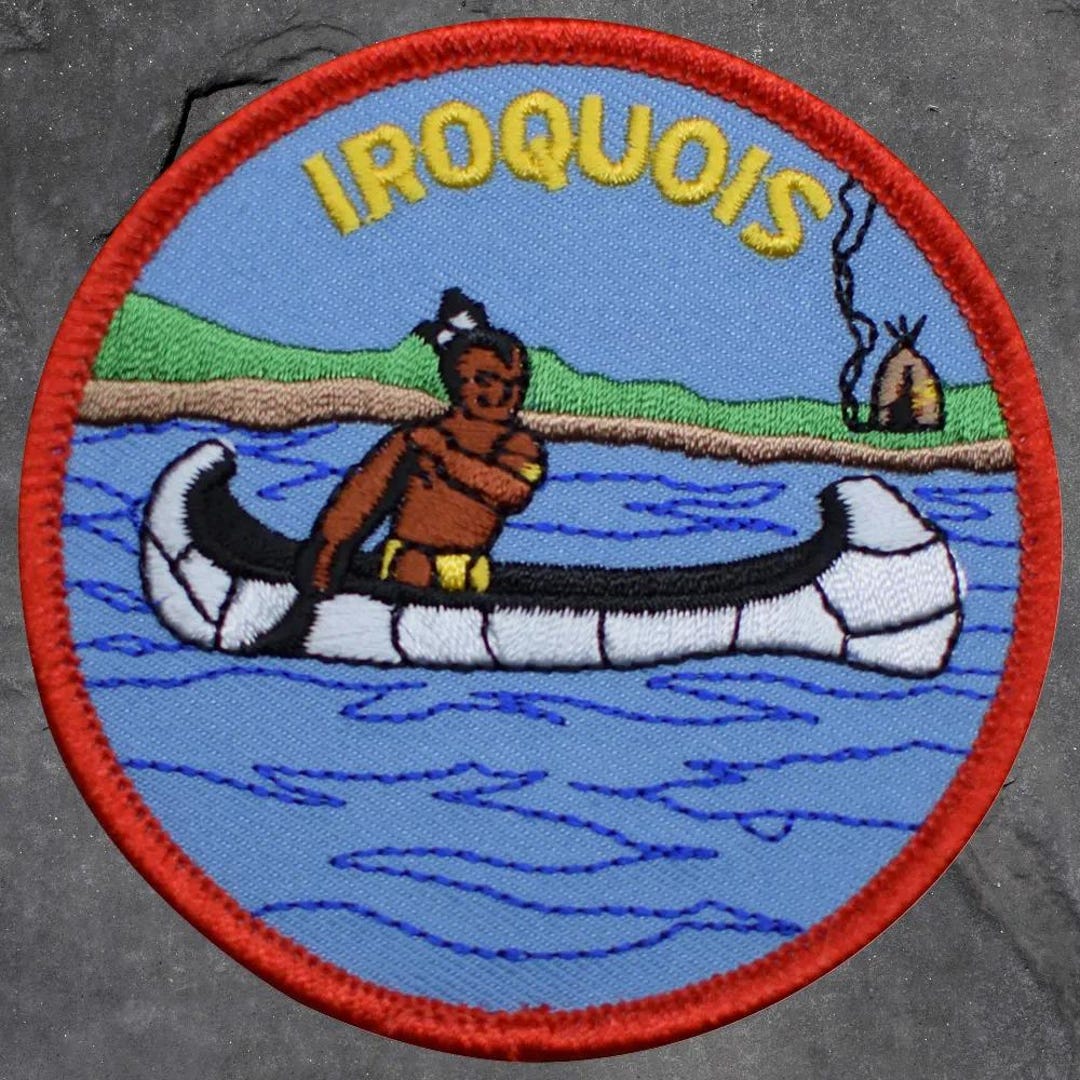 Iroquois Patch - Native American, Canoe, Indian, Applique (iron On) - Etsy