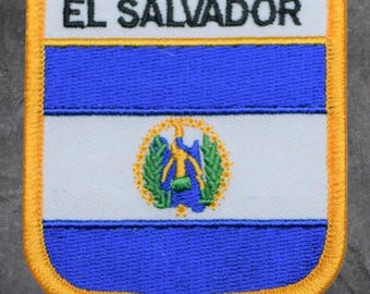 El Salvador Patch: Embroidered Applique - Central America