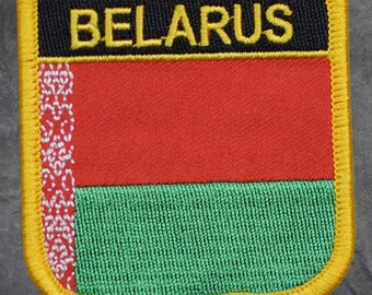 Belarus Patch - Belorussia, Byelorussia, Eastern Europe, Applique (Iron On)