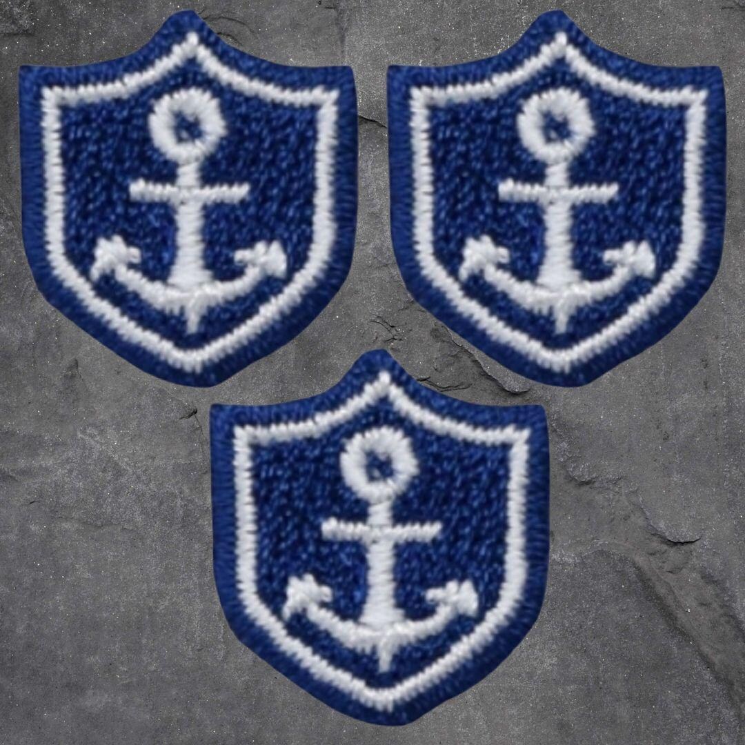 Anchor Patch Set - 3 Pack, Sailing, Boating, Shield, Applique (iron On ...
