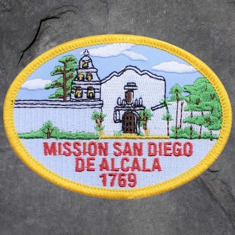 California Missions Iron-on Patch Set – Juan Capistrano, San Diego, San ...