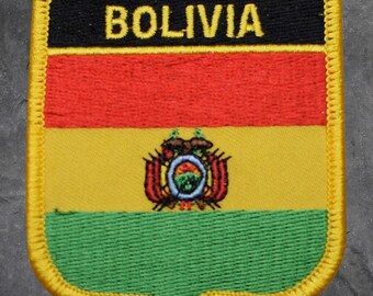 Bolivia Patch - South America, Latin America, Amazon, Andes, Applique (Iron On)